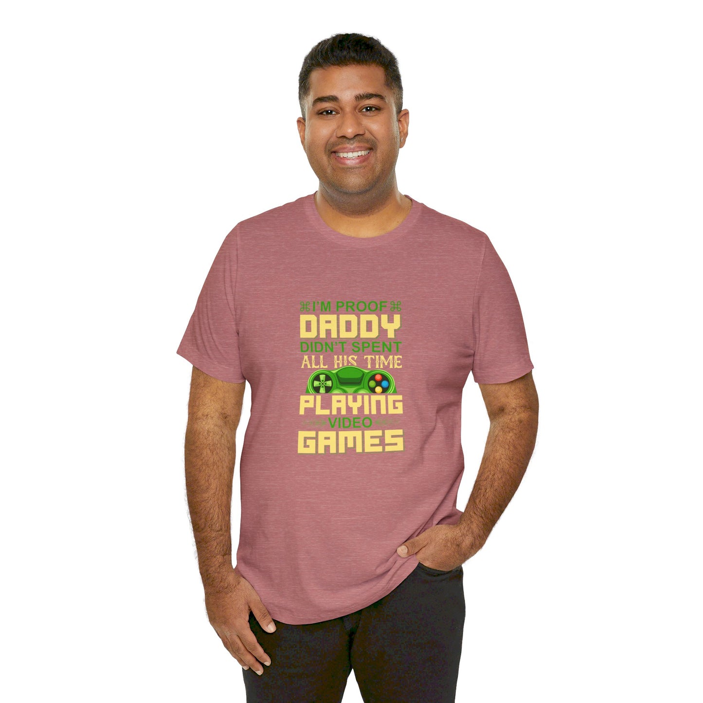 Daddy Gamer Unisex Jersey Short Sleeve Tee Colors