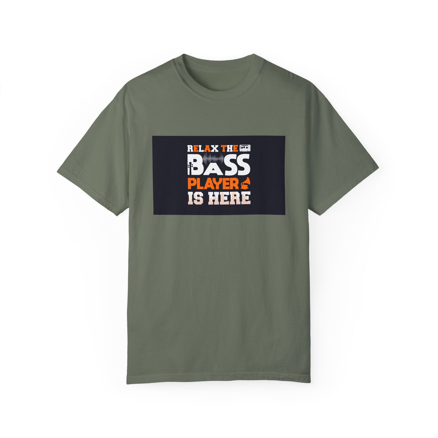 Bass player is here Unisex Garment-Dyed T-shirt