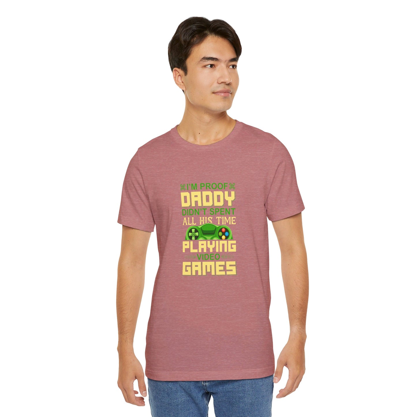 Daddy Gamer Unisex Jersey Short Sleeve Tee Colors