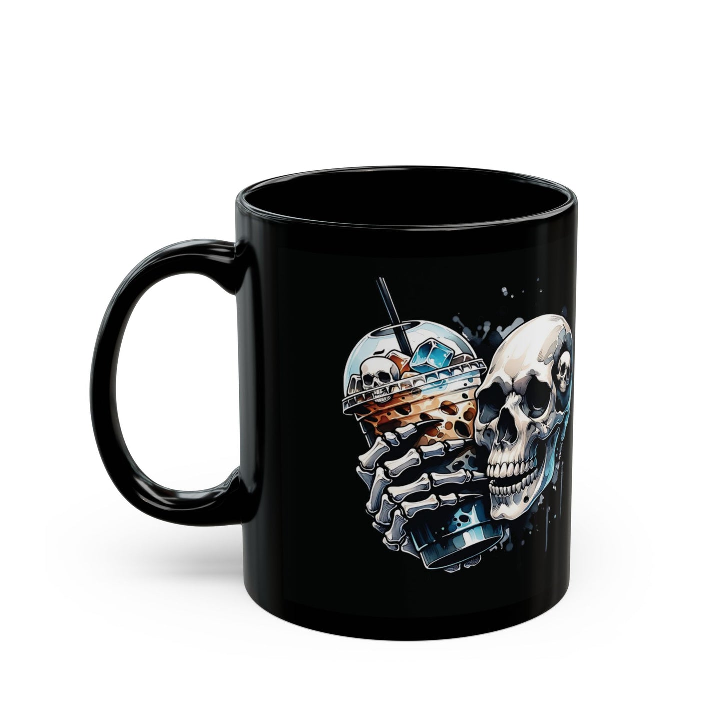 Halloween Skull Black Mug (11oz, 15oz)