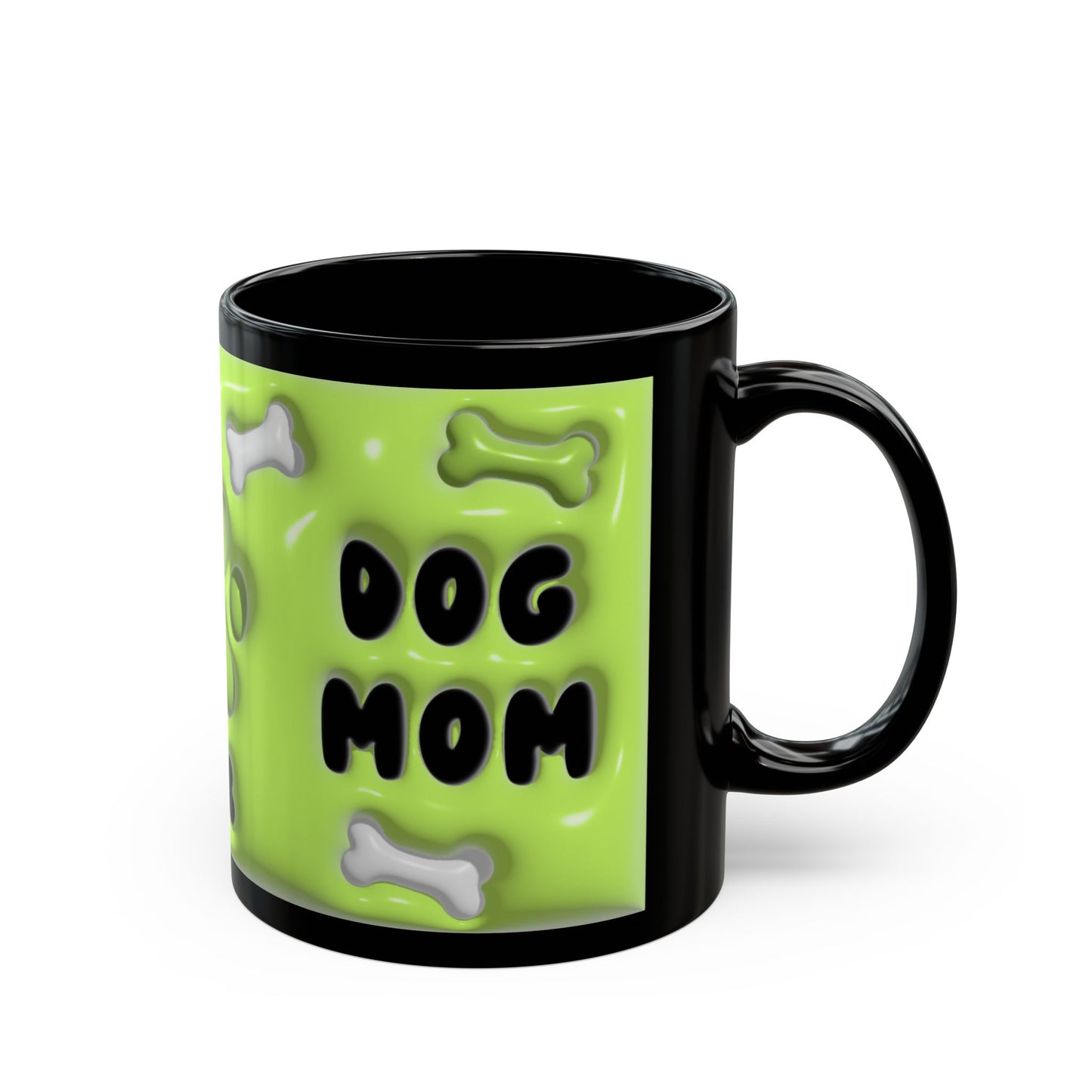 Dog Mom Black Mug (11oz, 15oz)