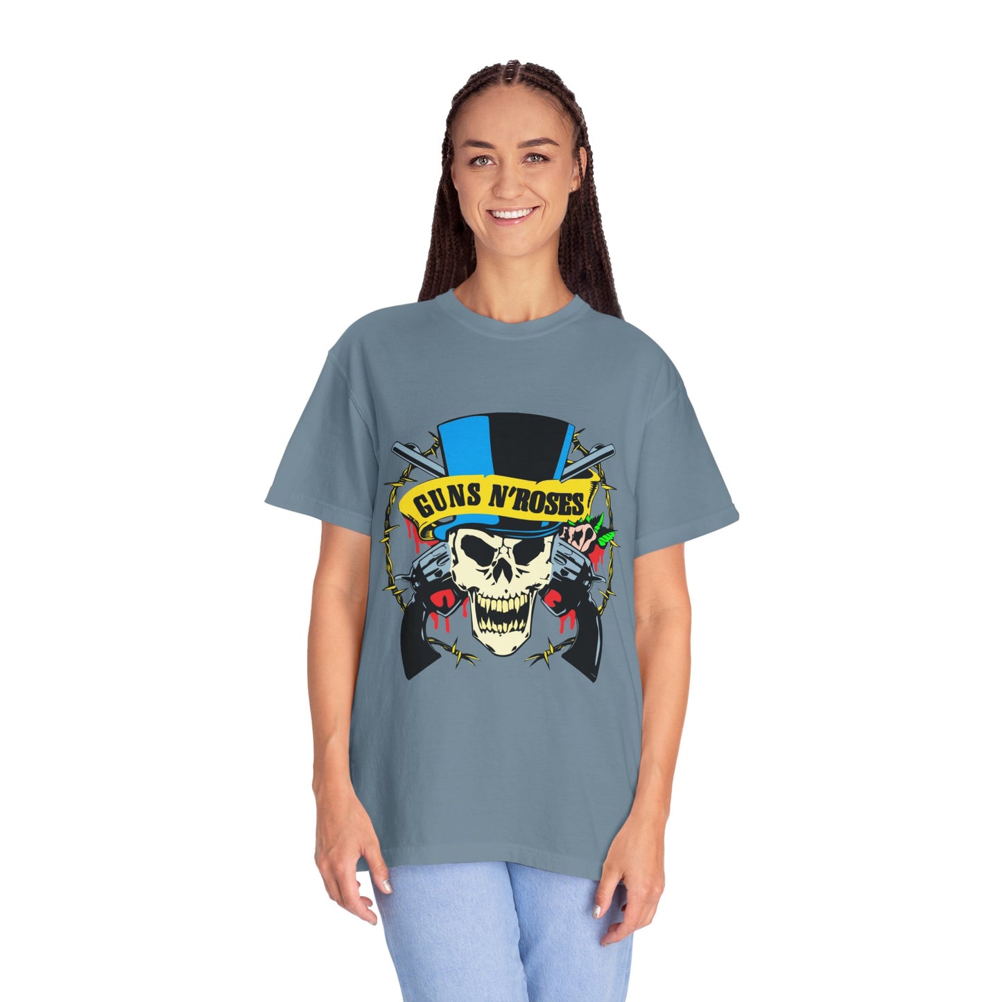 Guns and Roses Unisex Garment-Dyed T-shirt