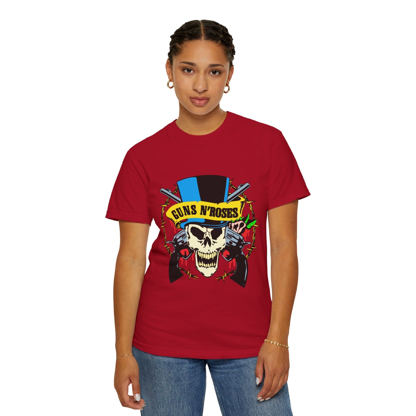 Guns and Roses Unisex Garment-Dyed T-shirt