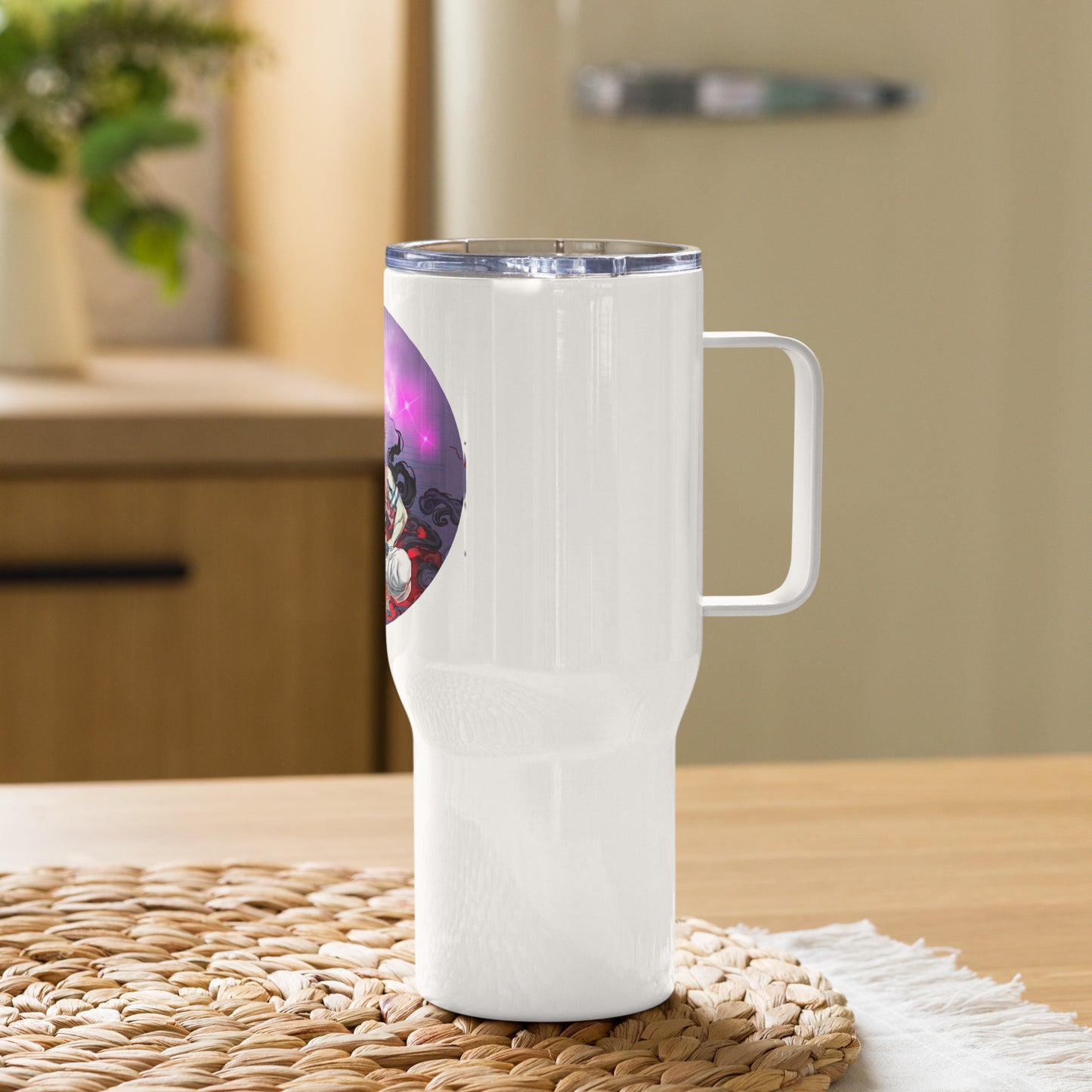 Damon Slayer Travel mug with a handle